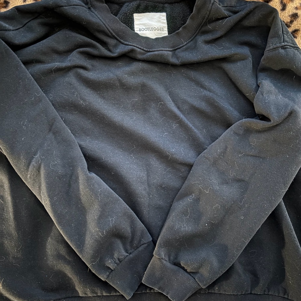 Bootlegger Women's Black Crewneck Sweatshirt